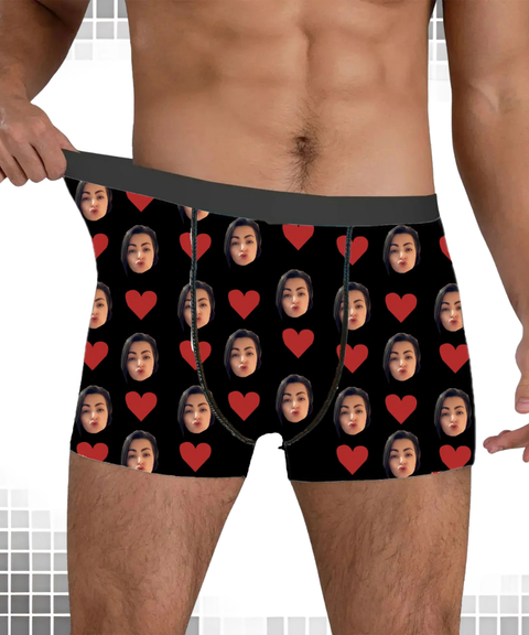 [Custom] Men's Sexy Clothing, Custom 3D Face Print Breathable Boxer Briefs