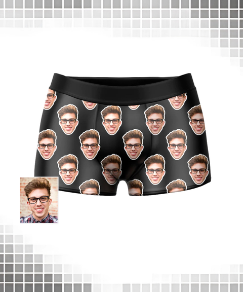 [Custom] Men's Sexy Clothing, Custom 3D Face Print Breathable Boxer Briefs
