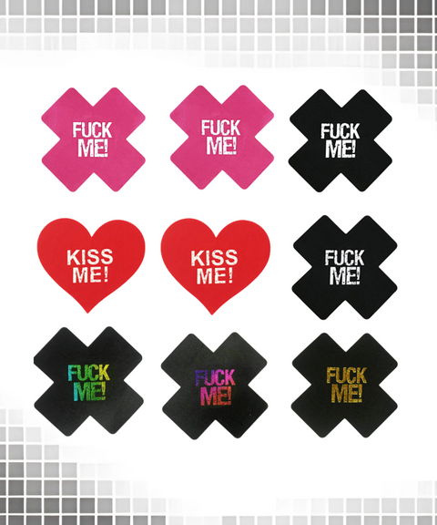 Women's Sexy ACC, Luminous lettering anti-nipple invisible nipple covers, Nightout OOTD