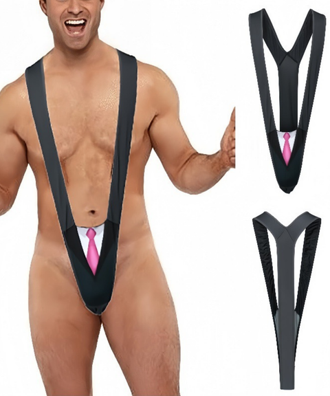 Men's Sexy Clothing, Erotic Harness Roleplay V-Shape Bodysuit Briefs, Nightout OOTD