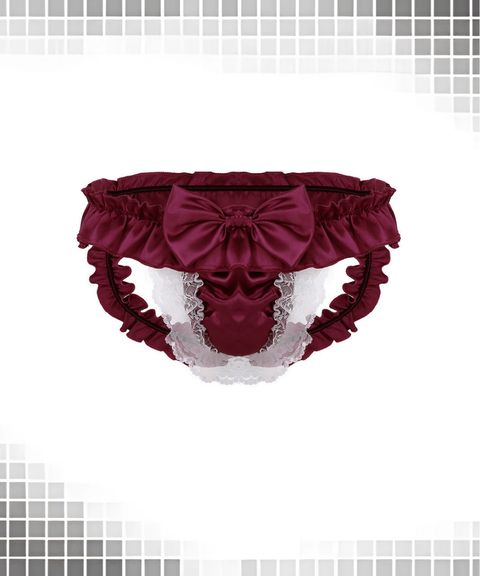 Men's lace bowknot thong erotic underwear ,Nightout OOTD