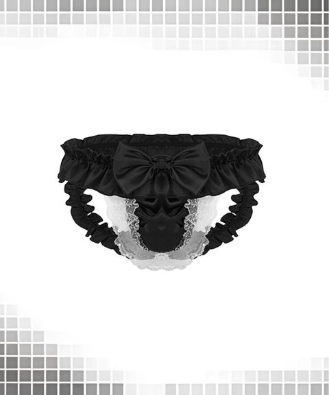 Men's lace bowknot thong erotic underwear ,Nightout OOTD