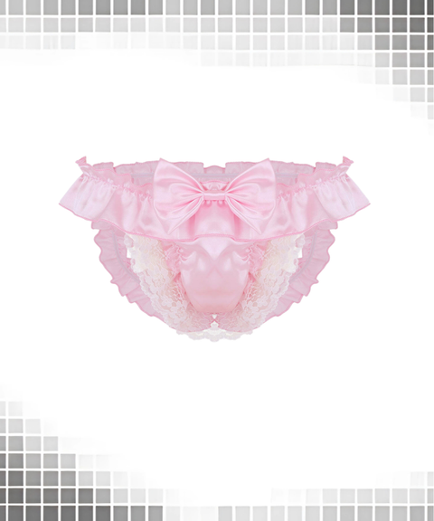 Men's lace bowknot thong erotic underwear ,Nightout OOTD