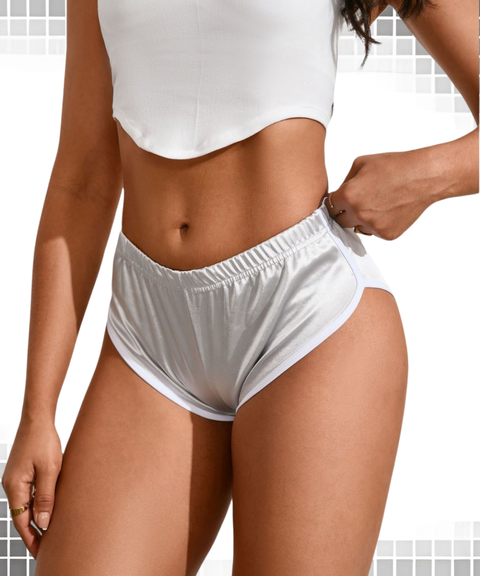 Women's Sexy Clothing, High-Performance Shiny Stretch Running & Yoga Shorts