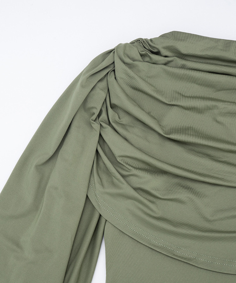 Sexy ruffled collar bodysuit