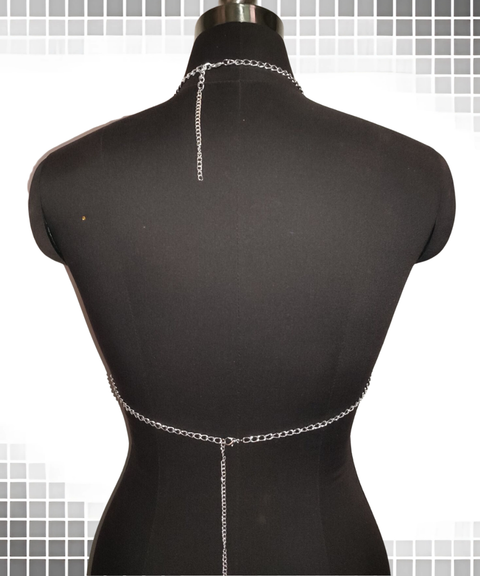 Women's Sexy Clothing, Rhinestone Fringe Chain Halter Tank Top, Nightout OOTD