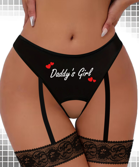 Women's Sexy Clothing, Sexy Strappy One-Piece Leg Harness Style Split Crotch Elastic Couples Thong, Nightout OOTD