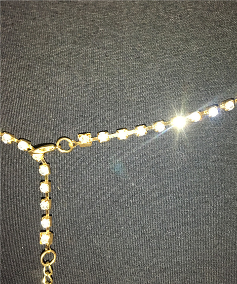 Rhinestone Halter Crystal Bra Chain