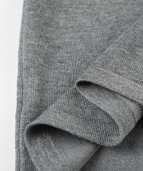 Minimalist Grey Mid-High Neck Backless Halter Workwear Top
