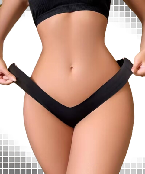 Women's Sexy Clothing, Plus Size Bowknot Seamless One-Piece Thin Breathable Quick-Dry Tempting Thong, Nightout OOTD