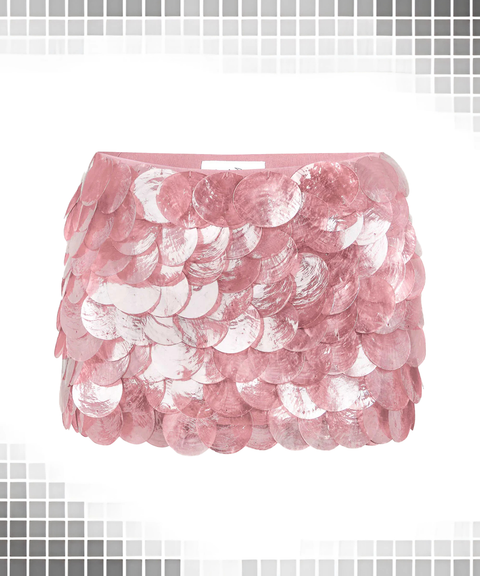 Sequin Sexy Solid Mini Skirt