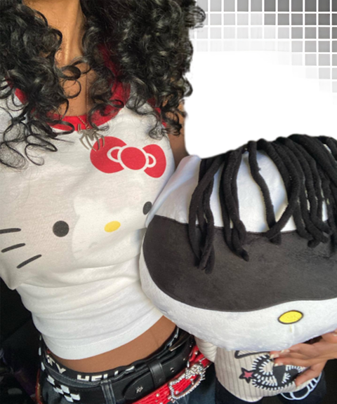 Sexy Wide-Strap Tank Top with Anime Cartoon Graphic