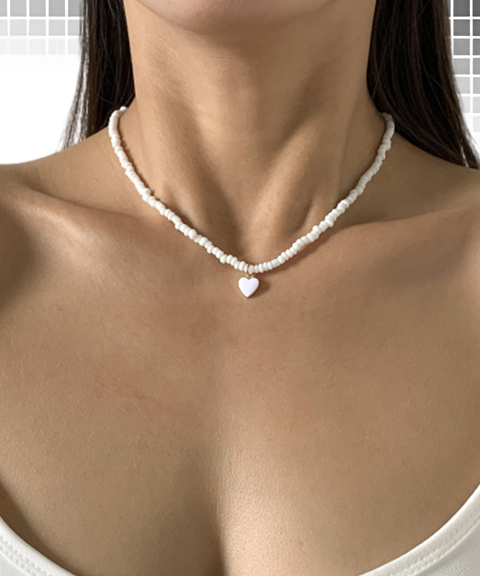 Heart Beaded Necklace