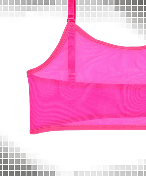 Women’s Sexy Clothing, Sheer Mesh Minimalist Two-Piece Cami Set, Nightout OOTD