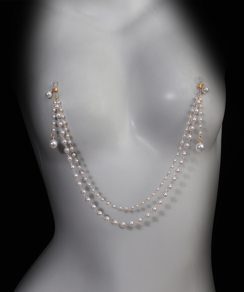 Sexy Faux Pearl Tassel Bra Chain & Nipple Chain