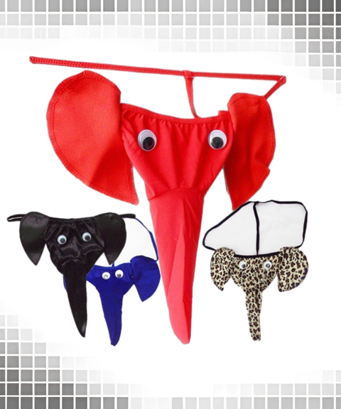Men’s Sexy Clothing, Men’s Erotic Elephant Nose Thong T-Back Underwear, Nightout OOTD
