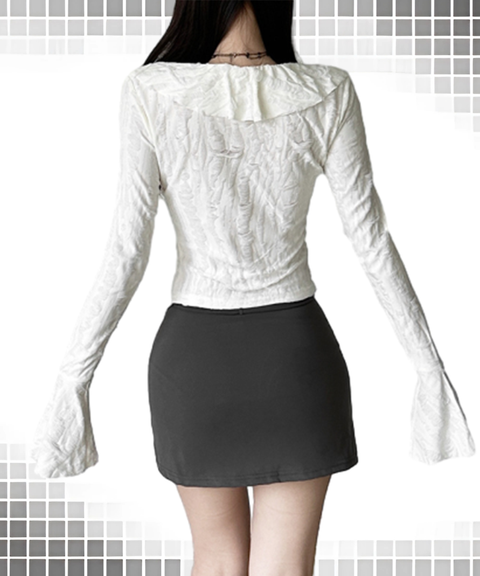 Solid Color Sexy V-Neck Knit Tassel Long Sleeve Cardigan