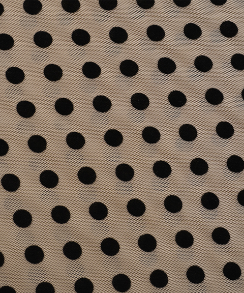 Polka Dot Sheer Tight-Fit Versatile Base Layer Top