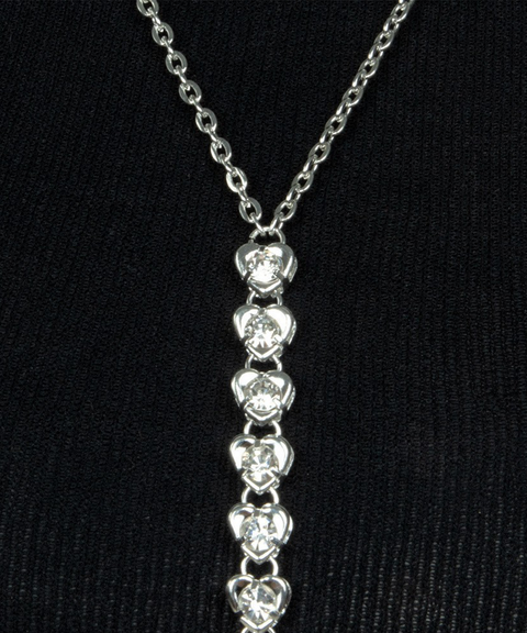 Heart-Shaped Rhinestone Fashion Bikini Bra & Body Chain