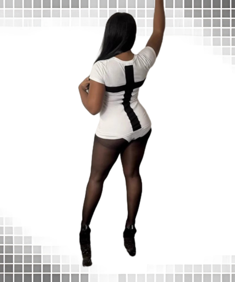 Street Style Letter Print Slim-Fit Cropped T-Shirt