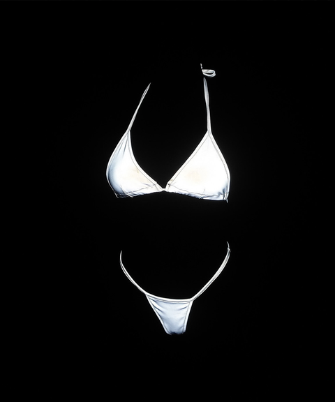 Women's Sexy Clothing, Iridescent Reflective Bikini, Nightout OOTD