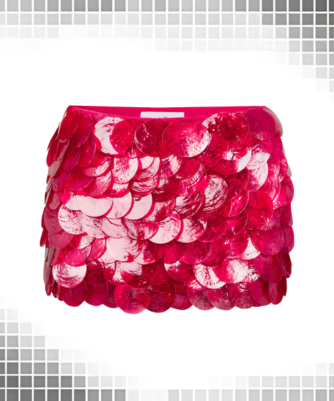 Sequin Sexy Solid Mini Skirt