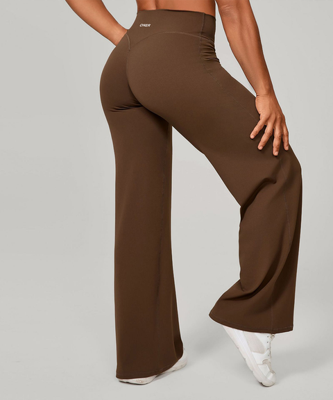 Loose Soft Straight-Leg Yoga Wide-Leg High-Waist Pants