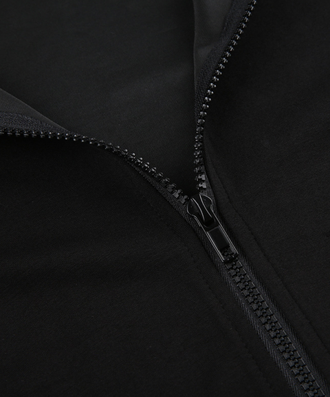 Street Style Utility Long Sleeve Jumpsuit with Side Sleeve Pockets and Raw Edges