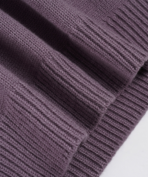 Floral Jacquard V-Neck Casual Long Sleeve Sweater