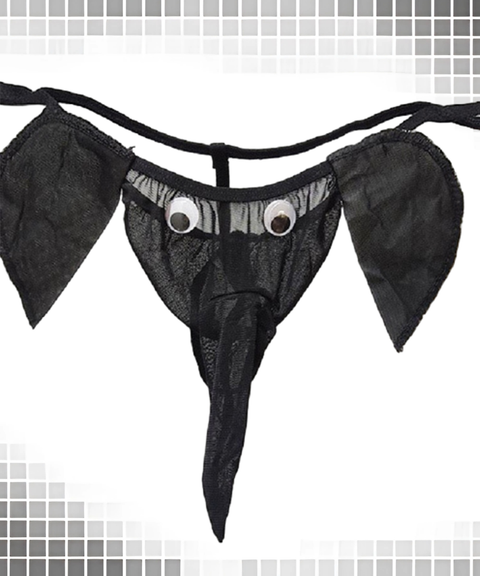 Men’s Sexy Clothing, Men’s Erotic Elephant Nose Thong T-Back Underwear, Nightout OOTD