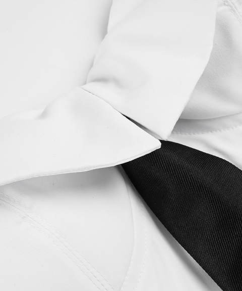 Tie Detail Preppy Strapless Top