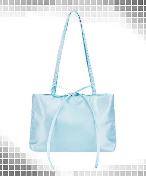 Balletcore French Vintage Velvet Satin Mini Handbag & Shoulder Baguette Bag