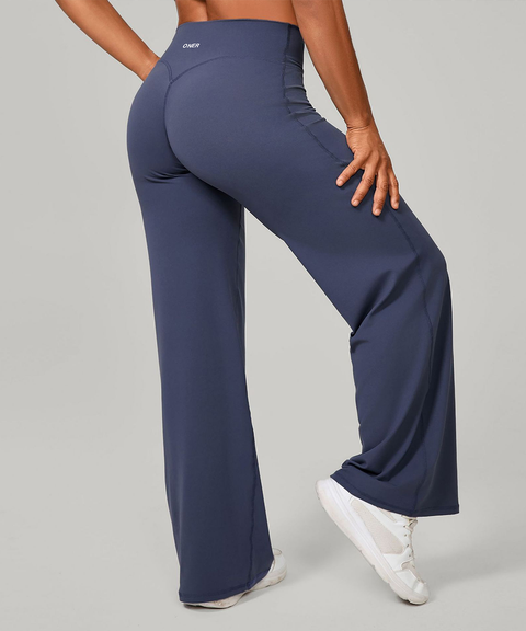Loose Soft Straight-Leg Yoga Wide-Leg High-Waist Pants