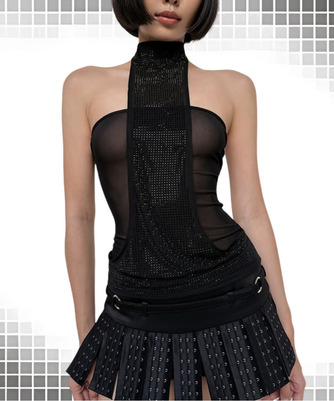 Breasted design is versatile with a half-length mini skirt
