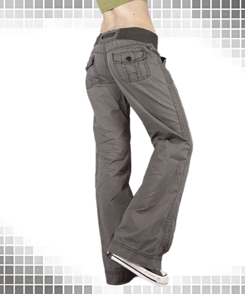 Vintage Washed Patch Pocket Slim-Fit Utility Jeans