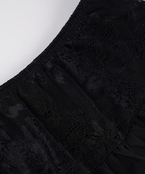 Lace Patchwork Halter Blazer Vest