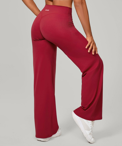Loose Soft Straight-Leg Yoga Wide-Leg High-Waist Pants