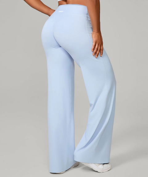 Loose Soft Straight-Leg Yoga Wide-Leg High-Waist Pants
