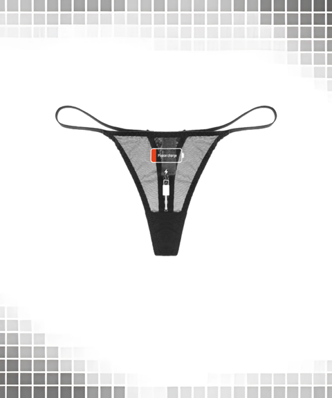 Women's Sexy Clothing, Printed Cartoon Ultra-Thin Sheer Mesh Low-Rise Quick-Dry String Thong, Nightout OOTD