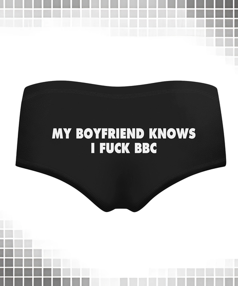 Women's Sexy Clothing, Multicolor Letter Print Black Milk Silk Hip-Lifting Women’s Short Panties, Nightout OOTD