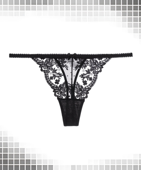 Women's Sexy Clothing, Sexy Lace Ultra-Thin See-Through Hollow-Out Low-Rise T-Back Thong, Nightout OOTD