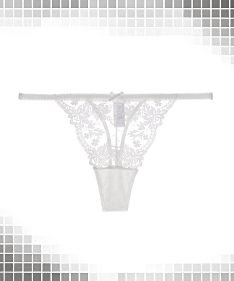 Women's Sexy Clothing, Sexy Lace Ultra-Thin See-Through Hollow-Out Low-Rise T-Back Thong, Nightout OOTD