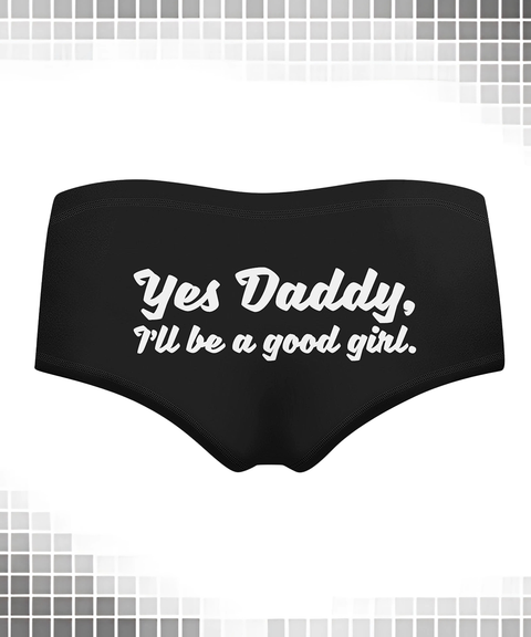 Women's Sexy Clothing, Multicolor Letter Print Black Milk Silk Hip-Lifting Women’s Short Panties, Nightout OOTD