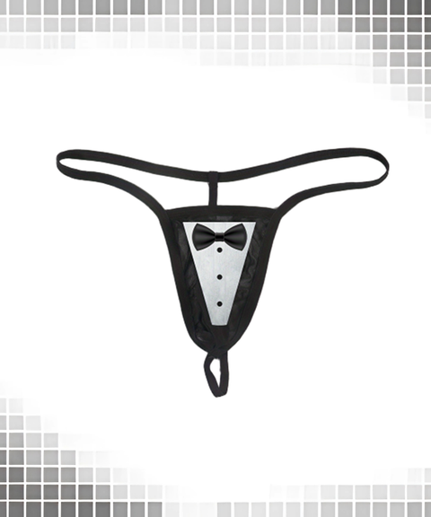 Men’s Sexy Letter Print Sheer Mesh Pearl String Low-Rise See-Through Thong, Nightout OOTD