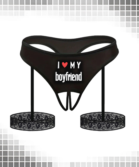 Women's Sexy Clothing, Sexy Strappy One-Piece Leg Harness Style Split Crotch Elastic Couples Thong, Nightout OOTD