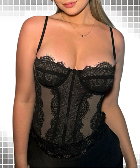 Women's Sexy Clothing,Lace Sexy Shapewear Vest, Nightout OOTD