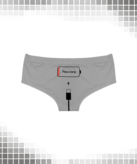 Women's Sexy Clothing, Battery Pattern Sexy Thong Shorts, Nightout, OOTD