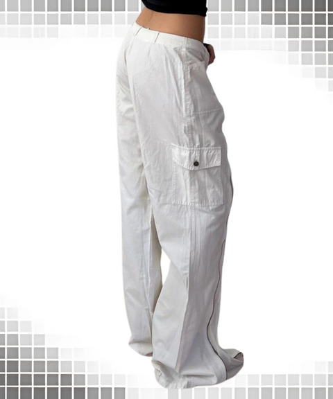 Metal Zipper Multi-Pocket Denim Pants