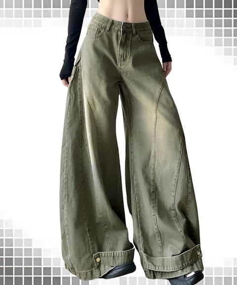 High-Waisted Vintage Cut Denim Jeans