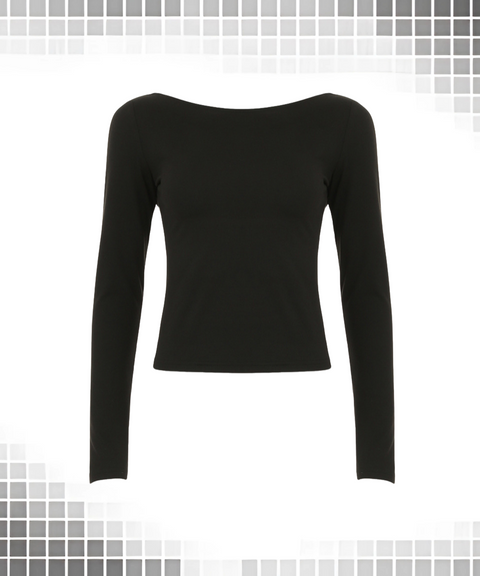 Leopard Patchwork V-Neck Long Sleeve Top